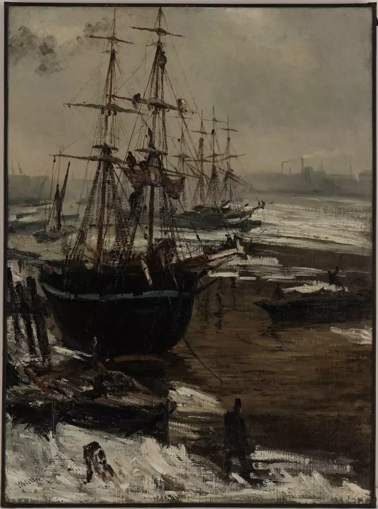 Джеймс Уистлер. Картина «Темза во льду», 1860