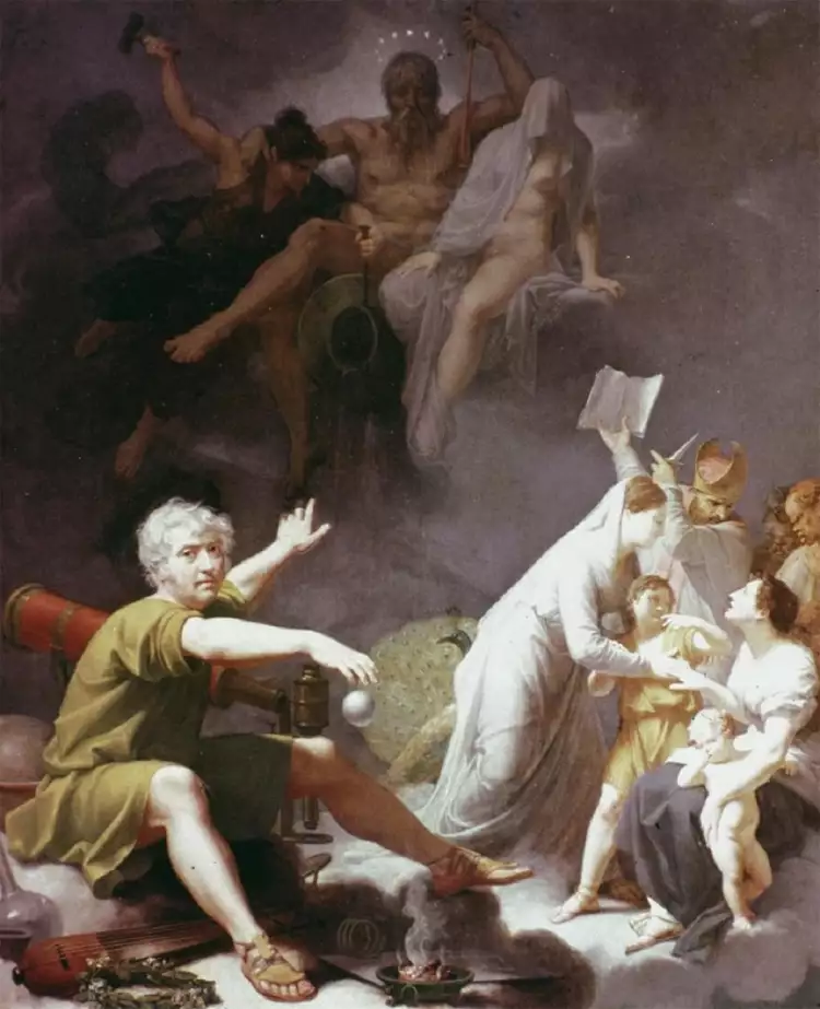 Жан-Батист Реньо. Картина «Человек телесный, человек моральный, человек интеллектуальный», 1810