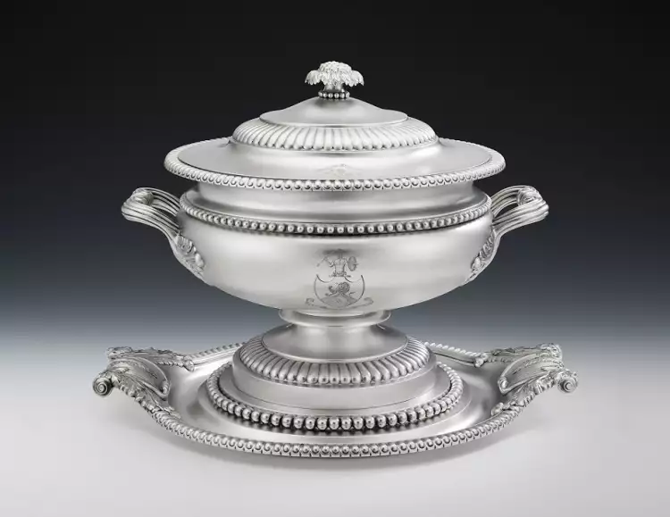 Birmingham Silber. Matthew Boulton. Suppenschüssel, 1811 Birmingham Silber. Matthew Boulton. Suppenschüssel, 1811