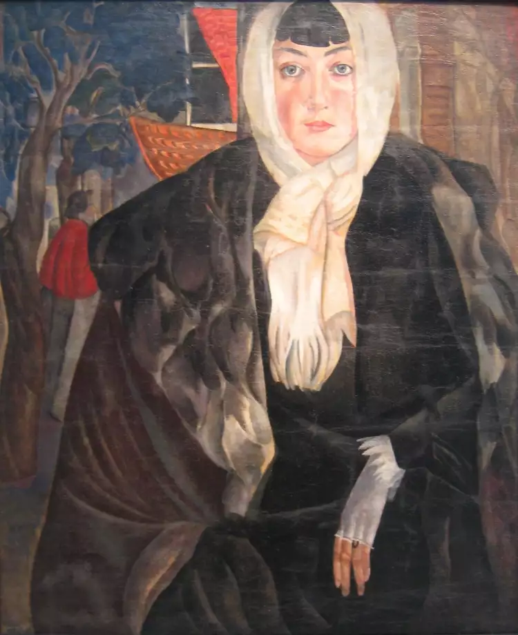 Борис Григорьев. Картина «Душка», 1917 Борис Григорьев. Картина «Душка», 1917