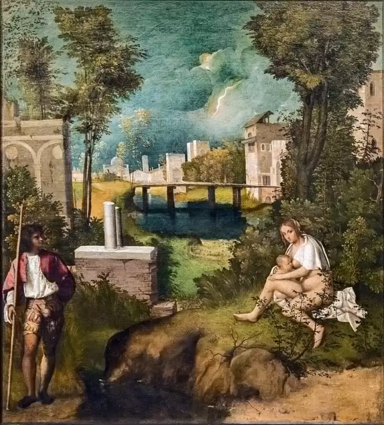 10 berühmtesten italienischen Künstler. Giorgione. Das Gewitter, 1505