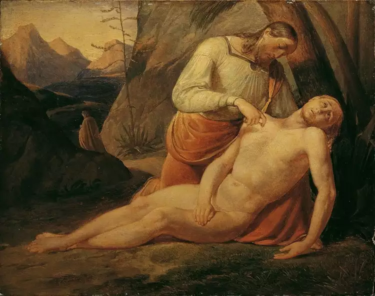 Йозеф фон Фюрих. Картина «Добрый самаритятин», 1820 Йозеф фон Фюрих. Картина «Добрый самаритятин», 1820