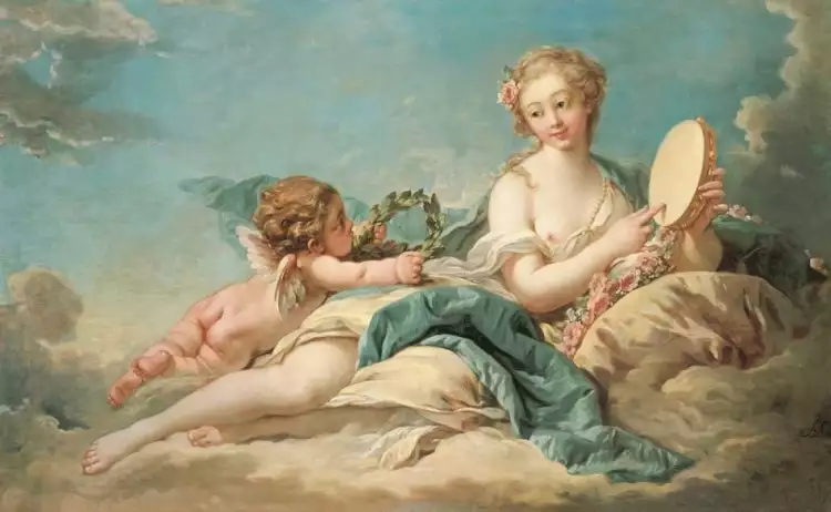 Rococo. François Boucher. Muse Clio Rococo. François Boucher. Muse Clio
