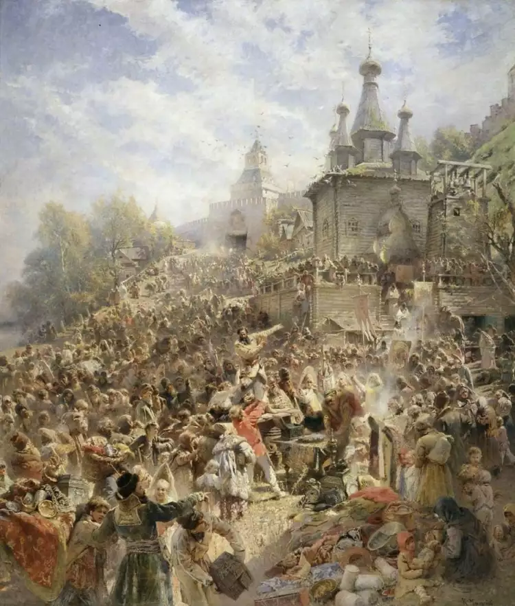 Константин Маковский. «Минин на Нижегородской площади», 1890-е Константин Маковский. «Минин на Нижегородской площади», 1890-е