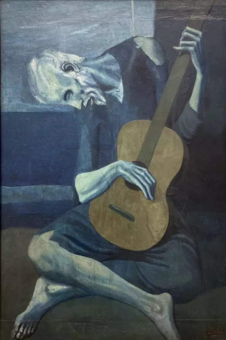 Pablo Picasso. The Old Guitarist, 1903