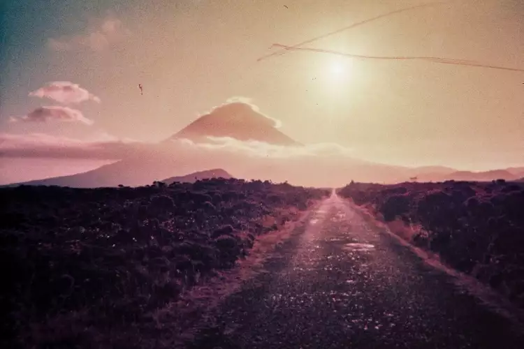 Ломография. Карлота Кальдейра. Фото из серии «Азорские острова в фиолетовом цвете»