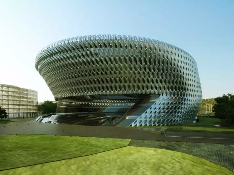 Творчество. Заха Хадид. Гражданский суд комплекса «Кампус правосудия», Мадрид, 2007