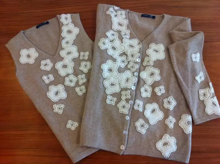 Application. Application de tissu sur vêtements Application. Application de tissu sur vêtements