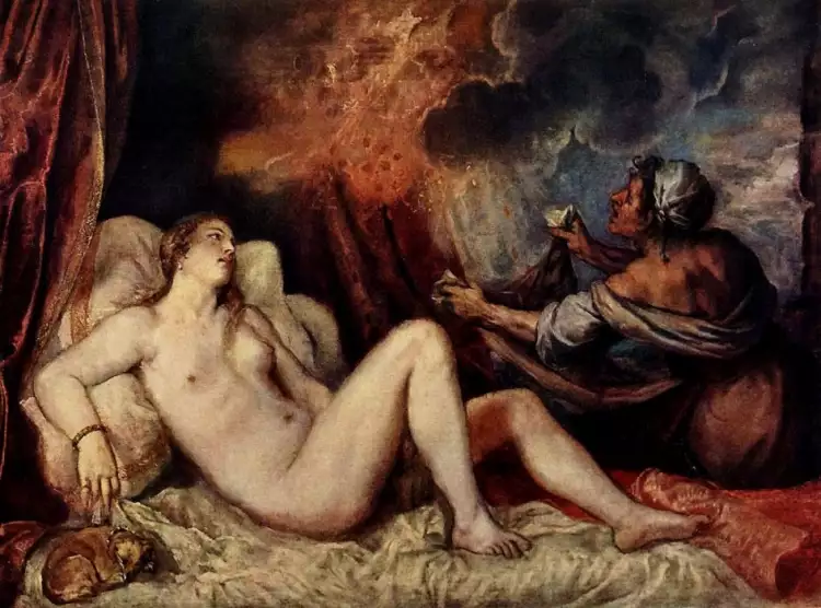 Тициан Вечеллио. «Даная», 1553