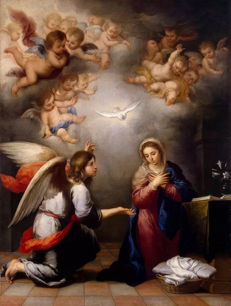 Эстебан Мурильо. Картина «Благовещение», 1655-1660 Эстебан Мурильо. Картина «Благовещение», 1655-1660