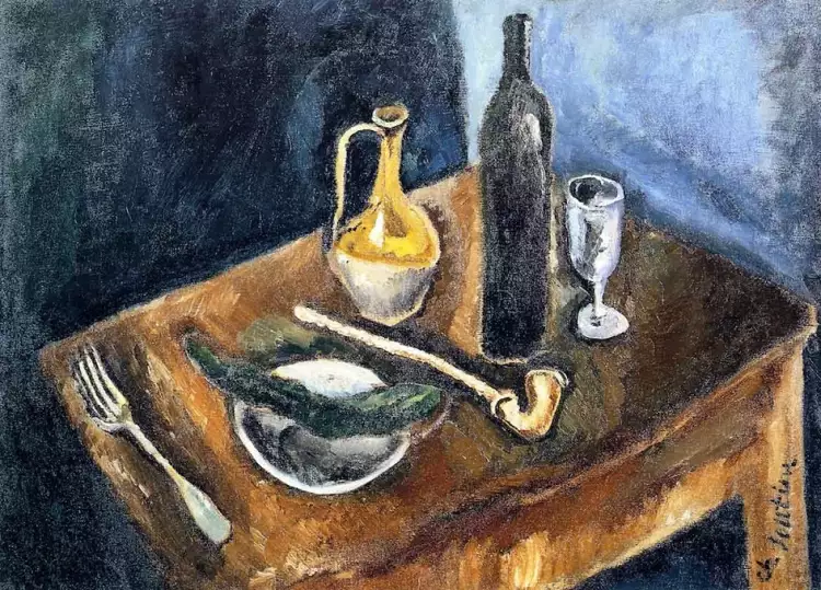 Chaim Soutine. Stillleben mit Pfeife, 1919 Chaim Soutine. Stillleben mit Pfeife, 1919