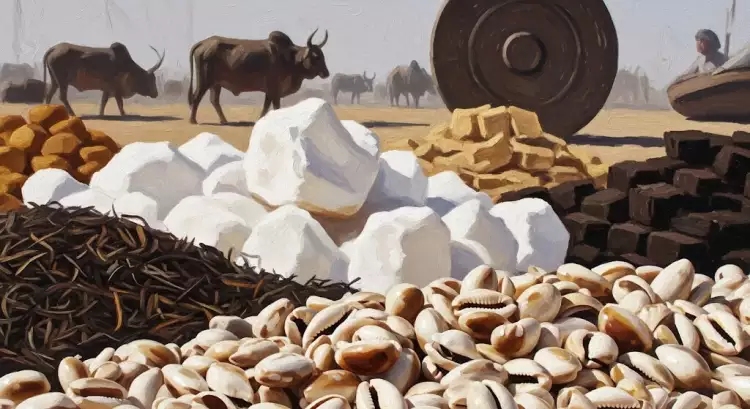 Различные виды товарных денег древности