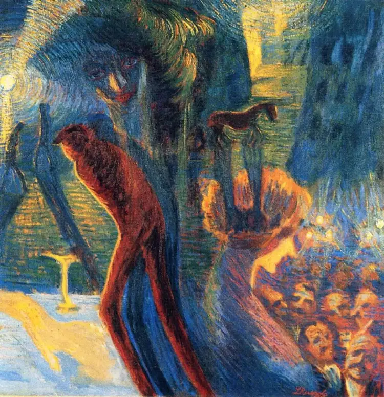 Луиджи Руссоло. Картина «Воспоминания об ночи, или Ночной сувенир», 1912 Луиджи Руссоло. Картина «Воспоминания об ночи, или Ночной сувенир», 1912