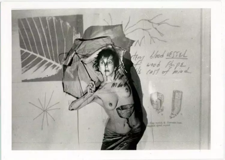 Перформанс. Кэроли Шнеманн. «Свежая кровь», 1986 Перформанс. Кэроли Шнеманн. «Свежая кровь», 1986