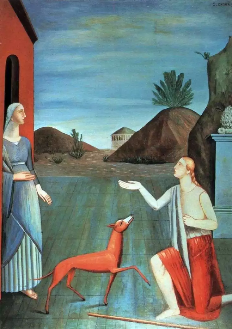 Карло Карра. Картина «Дочери Лота», 1919