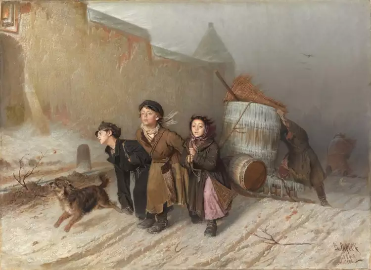 Василий Перов. Картина «Тройка», 1866