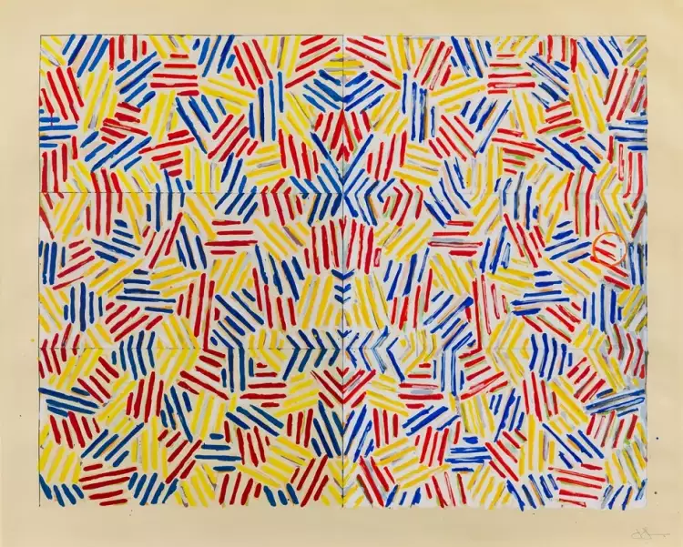 Шелкография. Джаспер Джонс. «Труп и зеркало», 1976 Шелкография. Джаспер Джонс. «Труп и зеркало», 1976