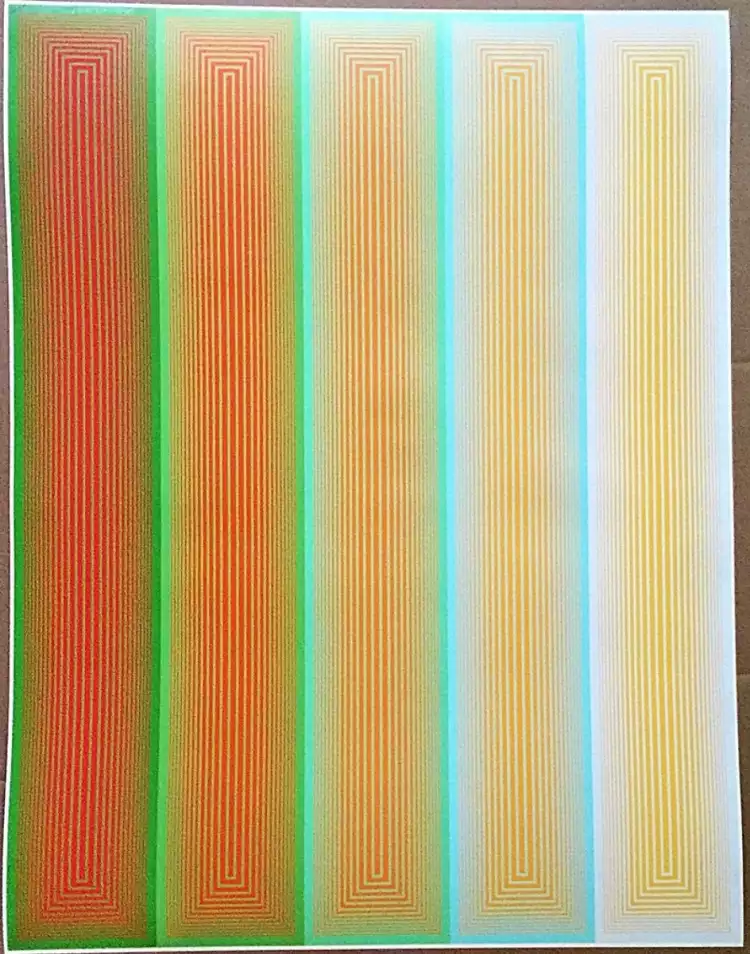 Оп-арт. Ричард Анушкевич. «Величие», 1970