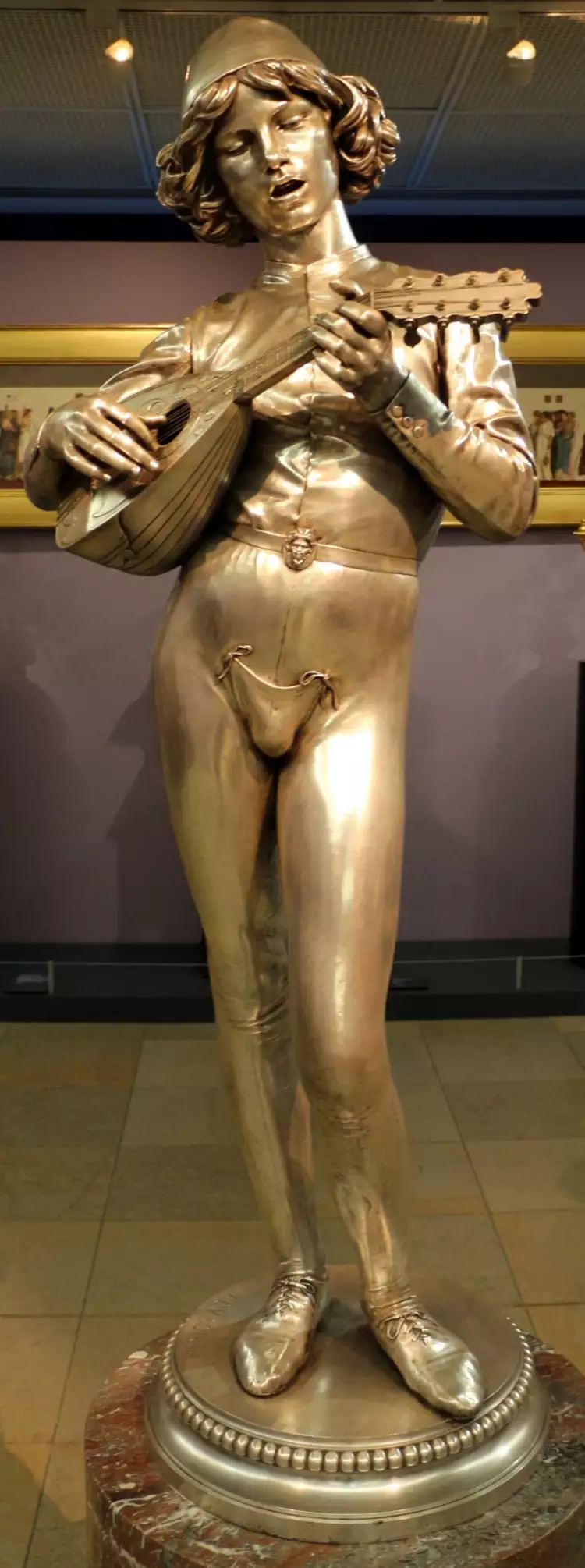 Поль Дюбуа. Скульптура «Флорентийский певец XV века», 1865