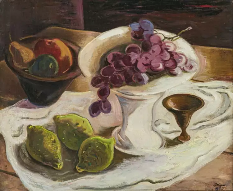 Willi Geiger. Fruit still life, 1942 Willi Geiger. Fruit still life, 1942