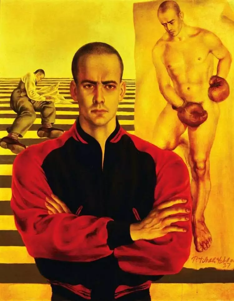 Павел Челищев. Картина «Портрет Линкольна Кирстейна», 1937 Павел Челищев. Картина «Портрет Линкольна Кирстейна», 1937