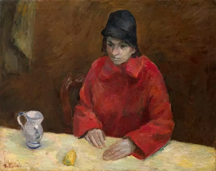 Роберт Фальк. Картина «Женщина в красном», 1930 Роберт Фальк. Картина «Женщина в красном», 1930