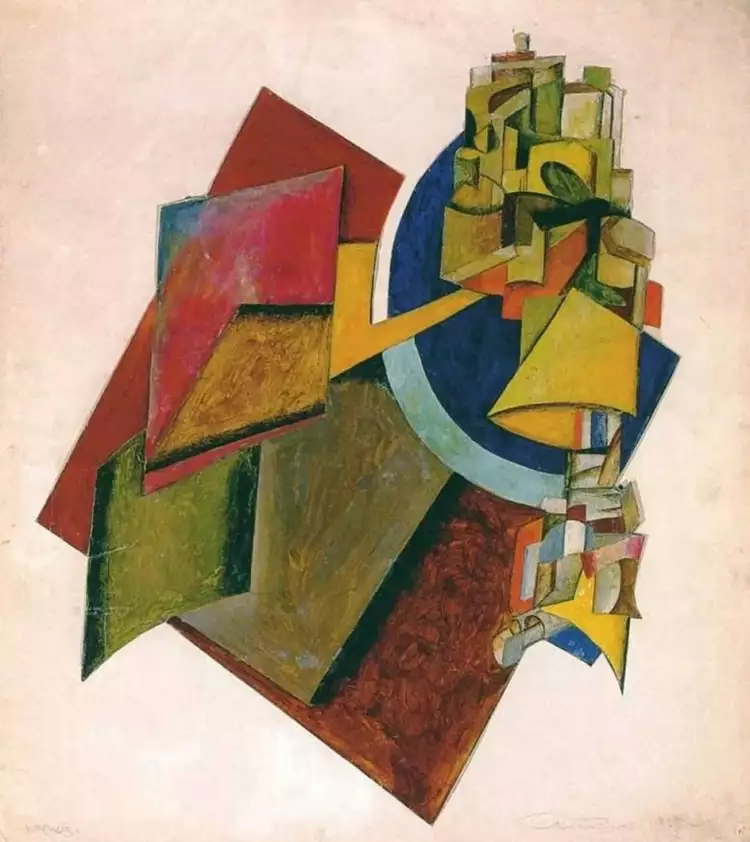 Александр Родченко. Рисунок «Композиция», 1917