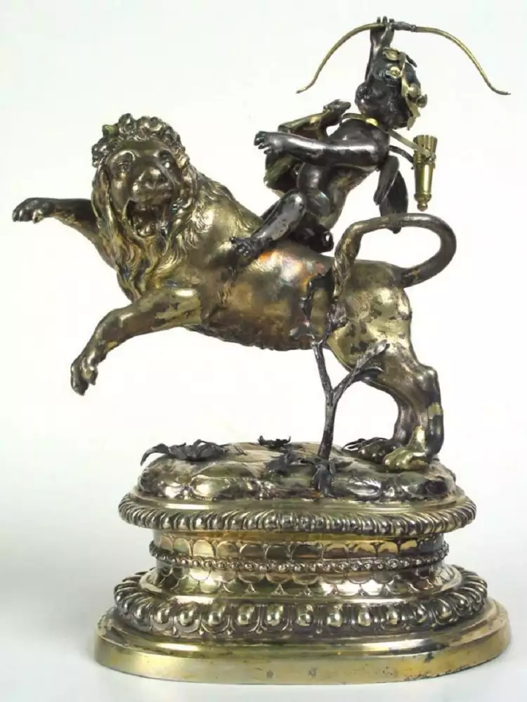 Серебро Германии. Абрахам Дрентветт II. Фигурка Юпитера, 1700-1705 гг. Серебро Германии. Абрахам Дрентветт II. Фигурка Юпитера, 1700-1705 гг.