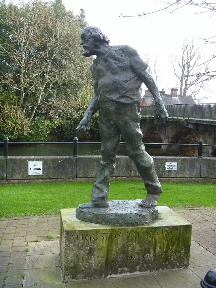 Огастес Джон. Памятник Огастесу Джону в Фолдингбридже, 1970-е