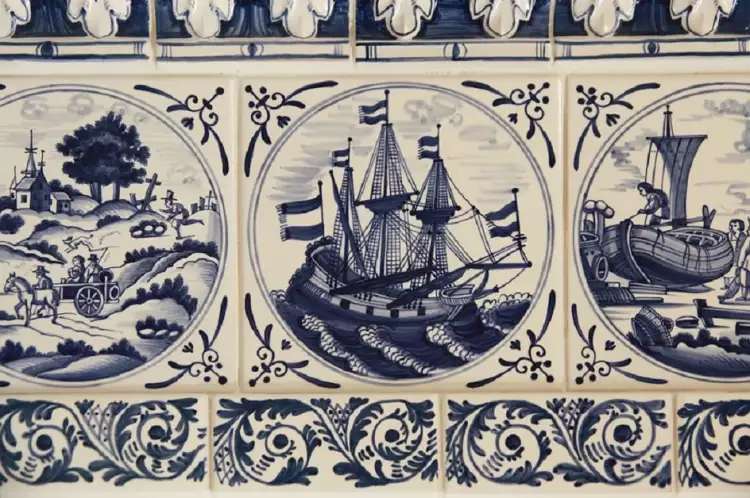 Делфтский фарфор. Кафельная плитка