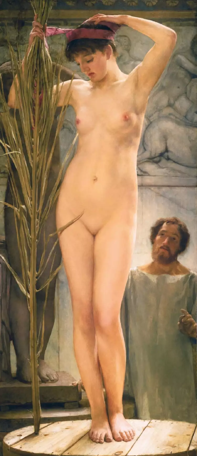 Лоуренс Альма-Тадема. Картина «Модель скульптора», 1877