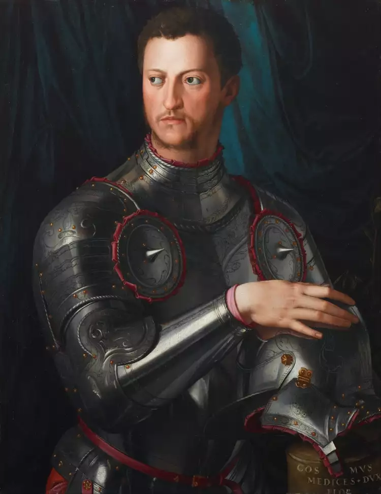 Bronzino. Portrait de Cosimo I de' Medici en armure, 1545