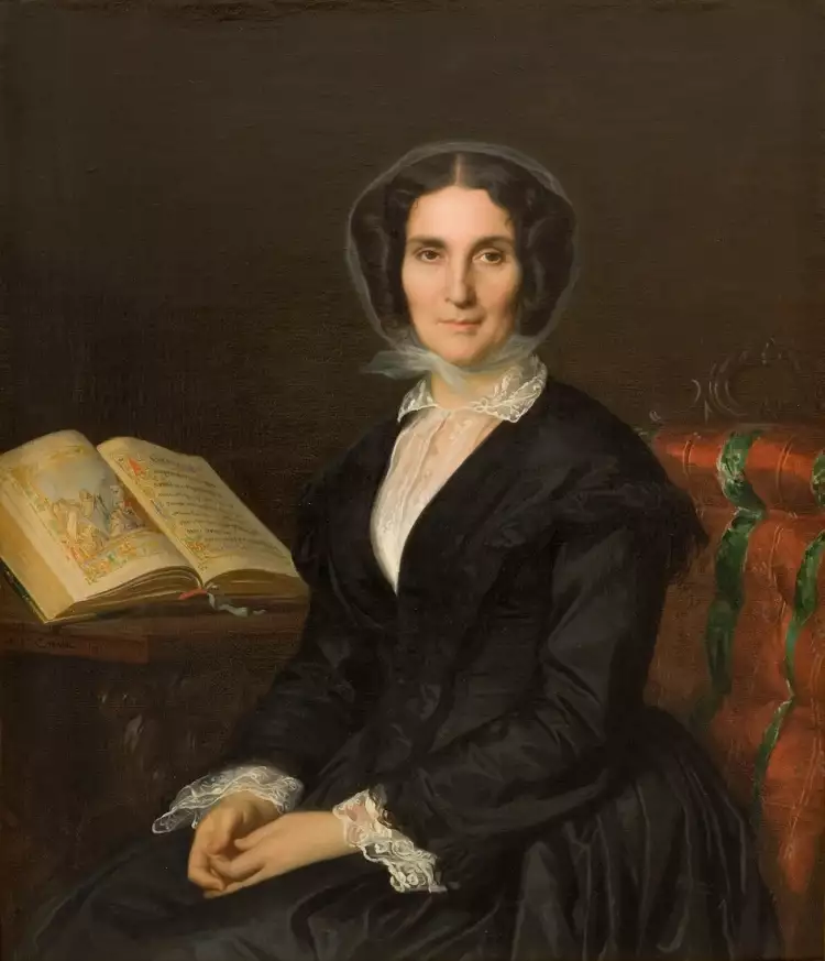 Александр Кабанель. Картина «Портрет мадемуазель Луизы Маре», 1851 Александр Кабанель. Картина «Портрет мадемуазель Луизы Маре», 1851