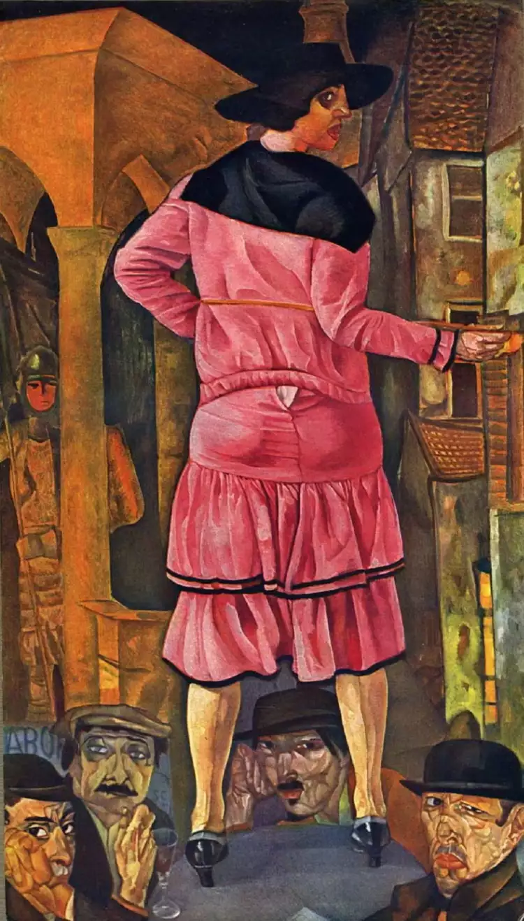 Борис Григорьев. Картина «Улица блондинок», 1917 Борис Григорьев. Картина «Улица блондинок», 1917