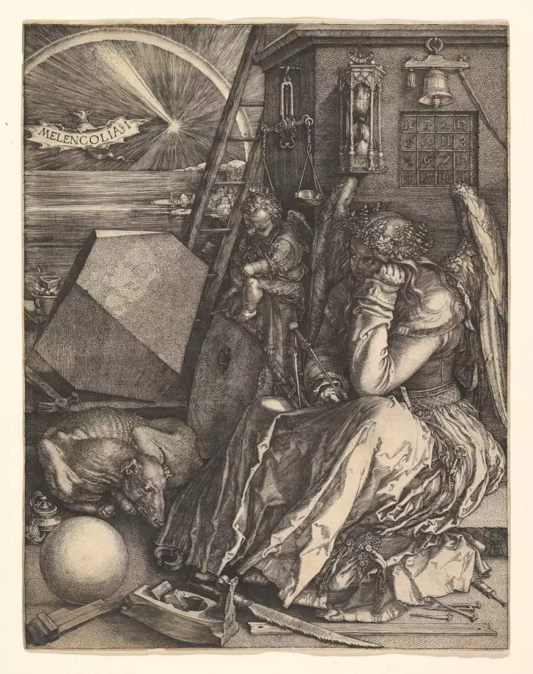 Dessin. Albrecht Dürer. Melencolia I, 1514 Dessin. Albrecht Dürer. Melencolia I, 1514