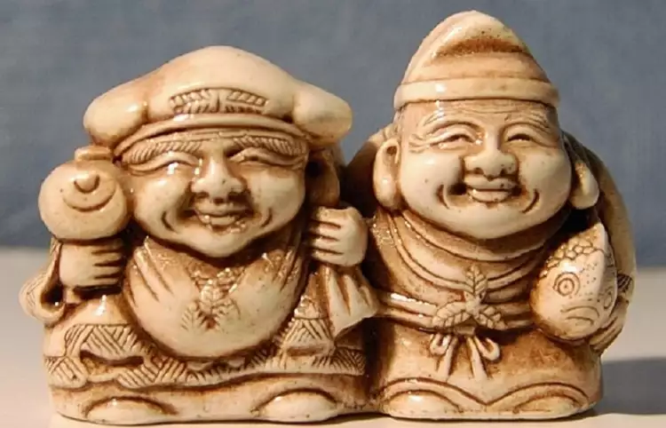 Нэцкэ. Дайкоку и Эбису