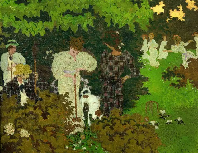 Группа Наби. Пьер Боннар. Картина «Сумерки, или Партия в крокет», 1892