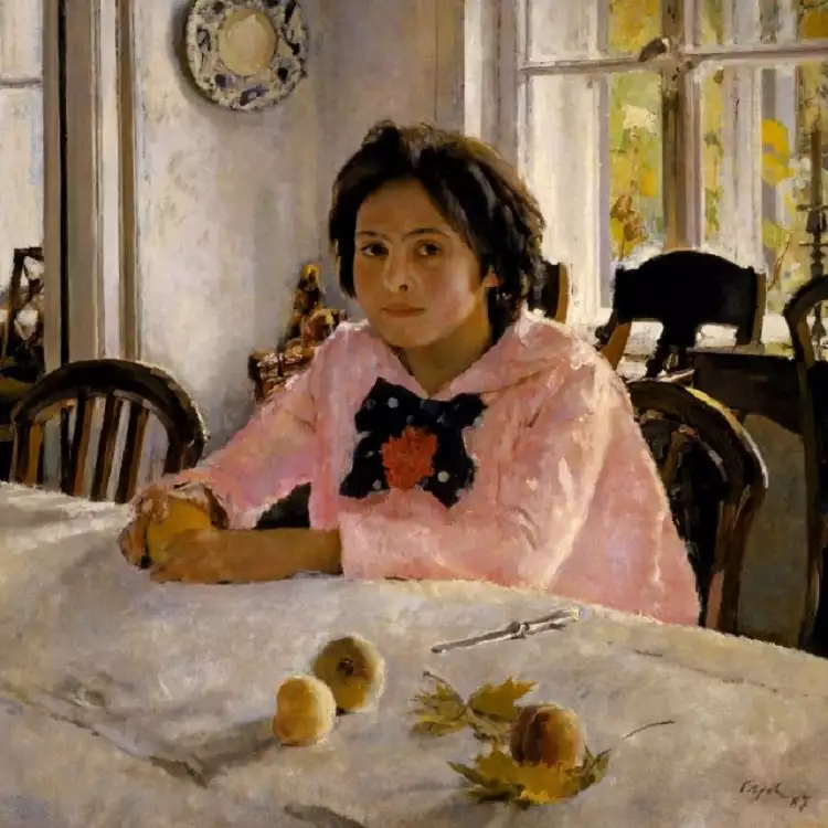Серов В. Девочка с персиками, 1887