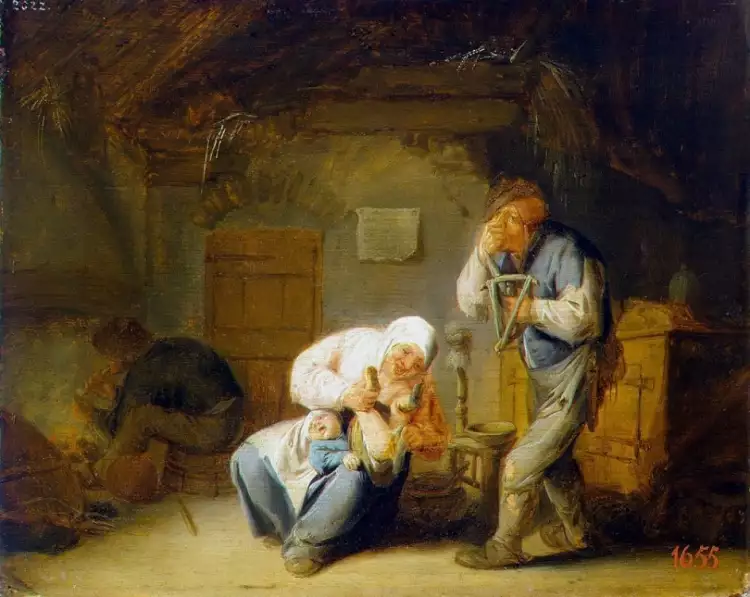Малые голландцы. Обоняние. Адриан ван Остаде