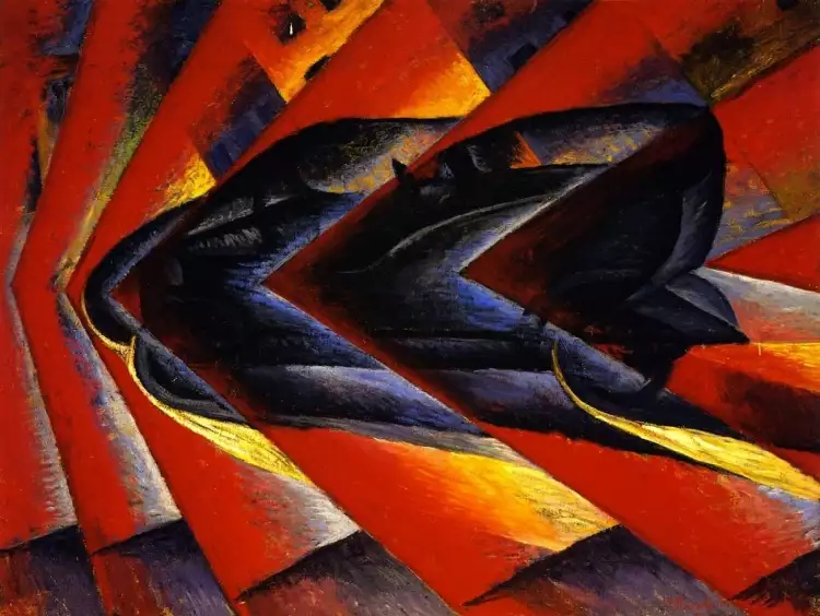 Луиджи Руссоло. Картина «Динамизм автомобиля», 1912-1913 Луиджи Руссоло. Картина «Динамизм автомобиля», 1912-1913