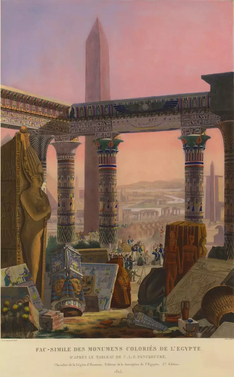 Ориентализм. Фронтиспис второго издания «Описания Египта», 1825 Ориентализм. Фронтиспис второго издания «Описания Египта», 1825