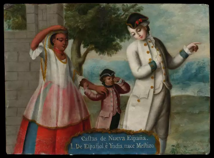 Испанское колониальное искусство. Касты Новой Испании
