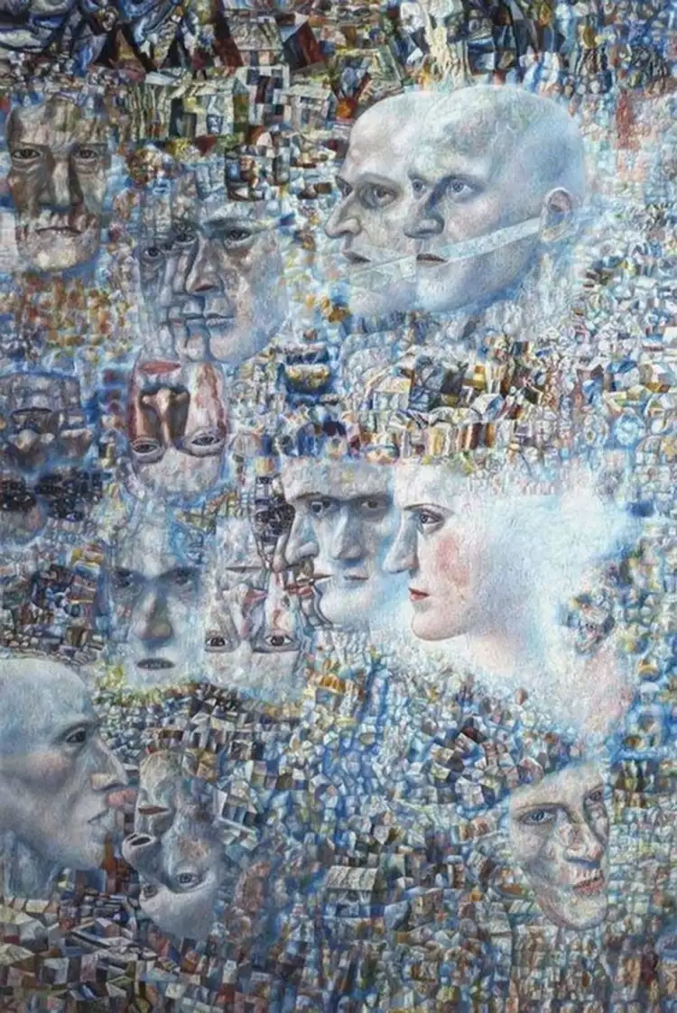 Павел Филонов. «Симфония Шостаковича», 1935