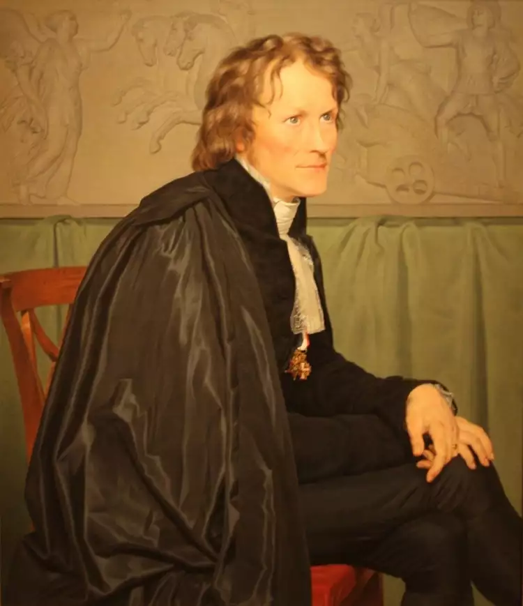 Бертель Торвальдсен. Кристоффер Экерсберг. Картина «Портрет Бертеля Торвальдсена», 1814