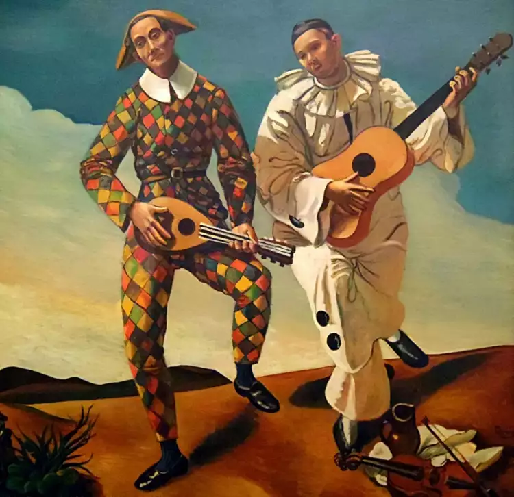 Андре Дерен. «Арлекин и Пьеро», 1924