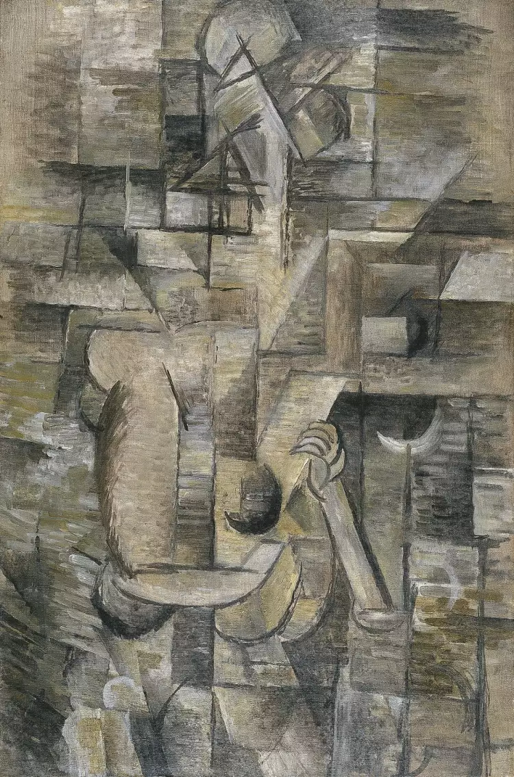 Georges Braque. Frau mit Mandoline, 1910 Georges Braque. Frau mit Mandoline, 1910