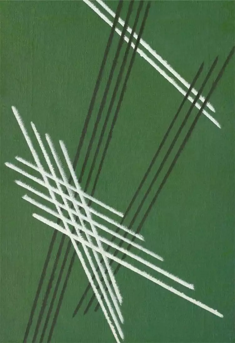 Александр Родченко. Рисунок «Линии на зелёном», 1919