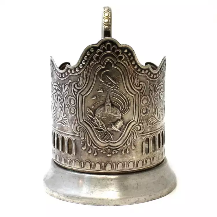 Клеймение серебра в СССР. Серебряный подстаканник «Советский космос»