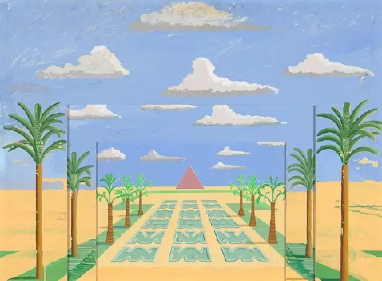 Дэвид Хокни. Декорация к постановке оперы «Волшебная флейта» Дэвид Хокни. Декорация к постановке оперы «Волшебная флейта»