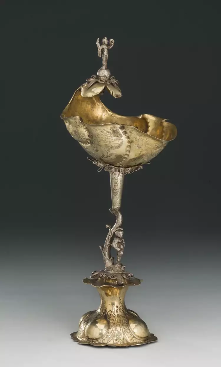 Серебро Германии. Симон Ланг. Кубок в виде раковины, 1650-1657 гг. Серебро Германии. Симон Ланг. Кубок в виде раковины, 1650-1657 гг.